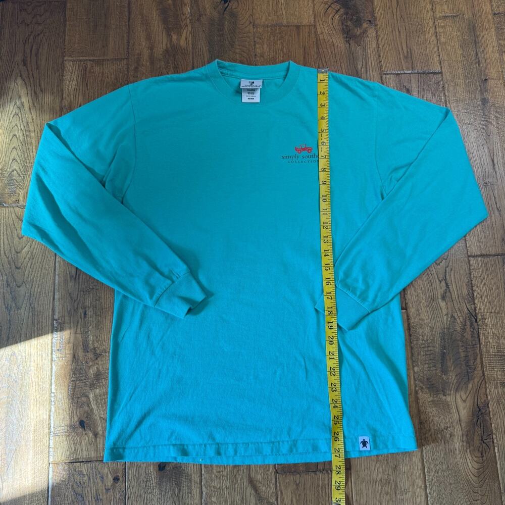 Simply Southern “Preppin for the Holidays’ Long Slv T-Shirt Women’s M Christmas - Picture 4 of 5
